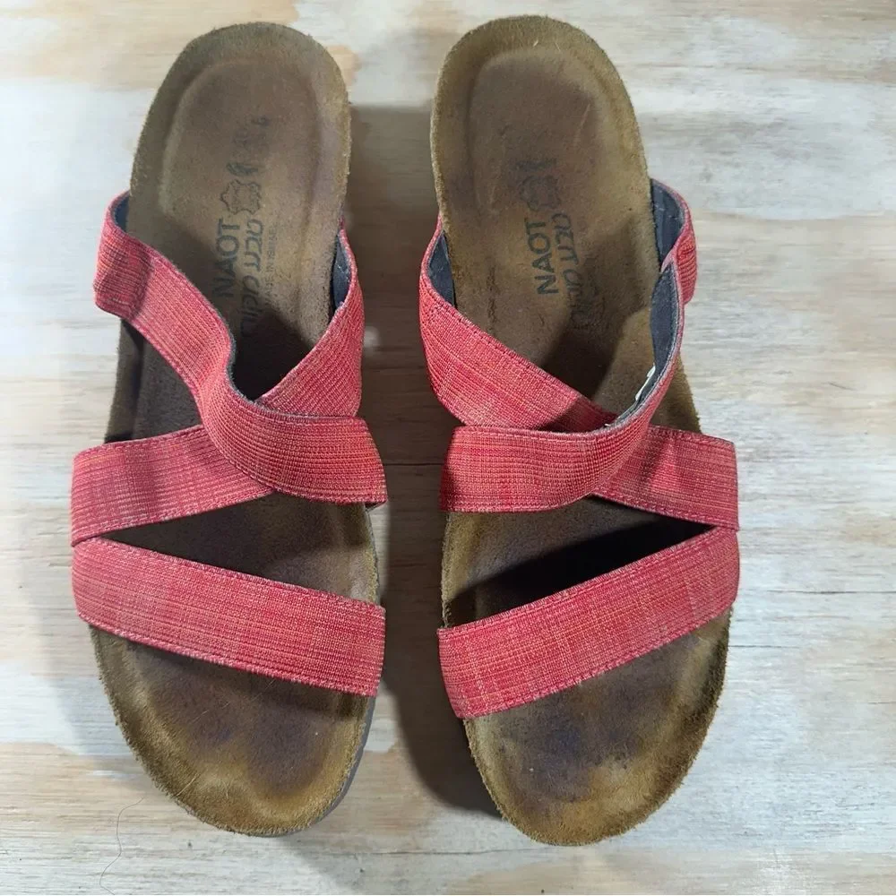 Naot Cross-Strap Platform Sandals Women’s Size 9